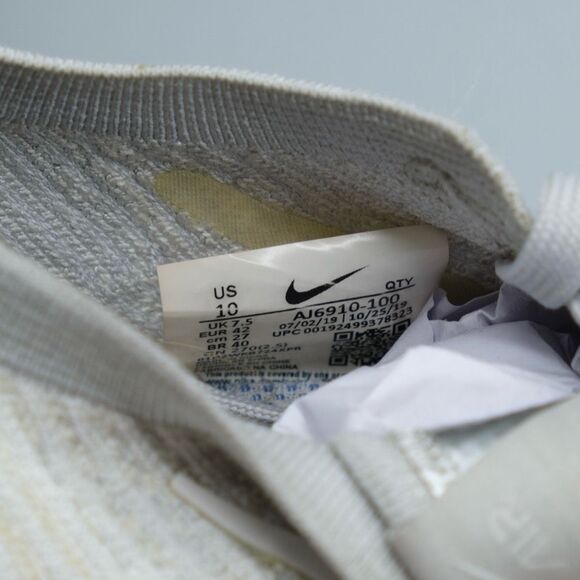 Nike Air VaporMax Flyknit 3 Shoes Women's Size 10 Pure Platinum AJ6910-100 - Picture 7 of 10